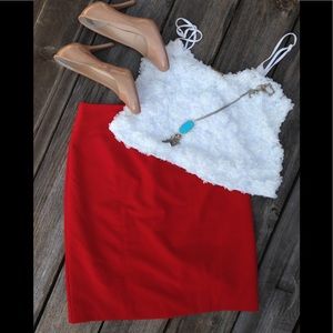 Worthington Red pencil skirt